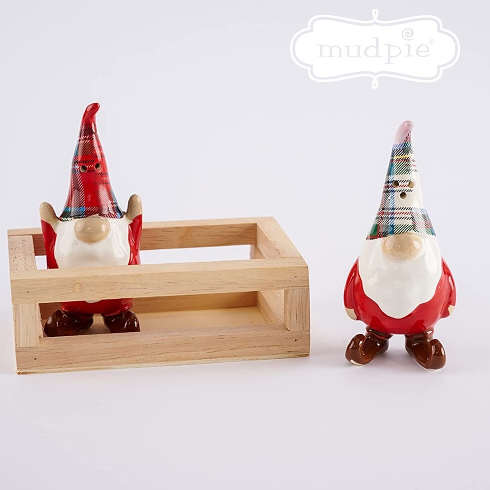 Mud Pie Gnome Salt and Pepper Shaker Set